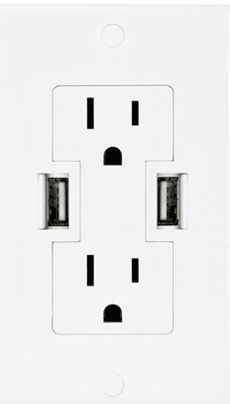 Other World Computing: Power2U AC/USB Wall Outlet